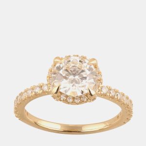 2.23 ct 14k Yellow Gold Lab Grown Diamond Engagement Ring US 7, Rings - Luxury Closet