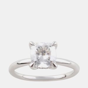 1.95ct 14k White Gold Lab Grown Diamond Hidden Halo Solitaire Ring, Rings - Luxury Closet