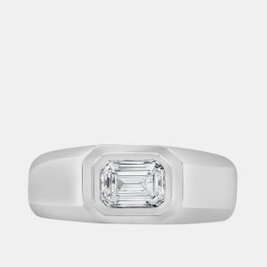 1.5ct 14k White Gold Lab Grown Diamond Solitaire Ring, Rings - Luxury Closet
