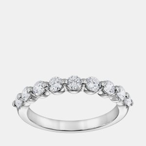 0.7ct 14k White Gold Lab Grown Diamond Band, Rings - Luxury Closet