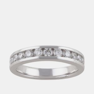 0.75ct 14k White Gold Lab Grown Diamond Band, Rings - Luxury Closet