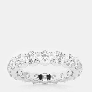 3ct 14k White Gold Lab Grown Diamond Eternity Band, Rings - Luxury Closet