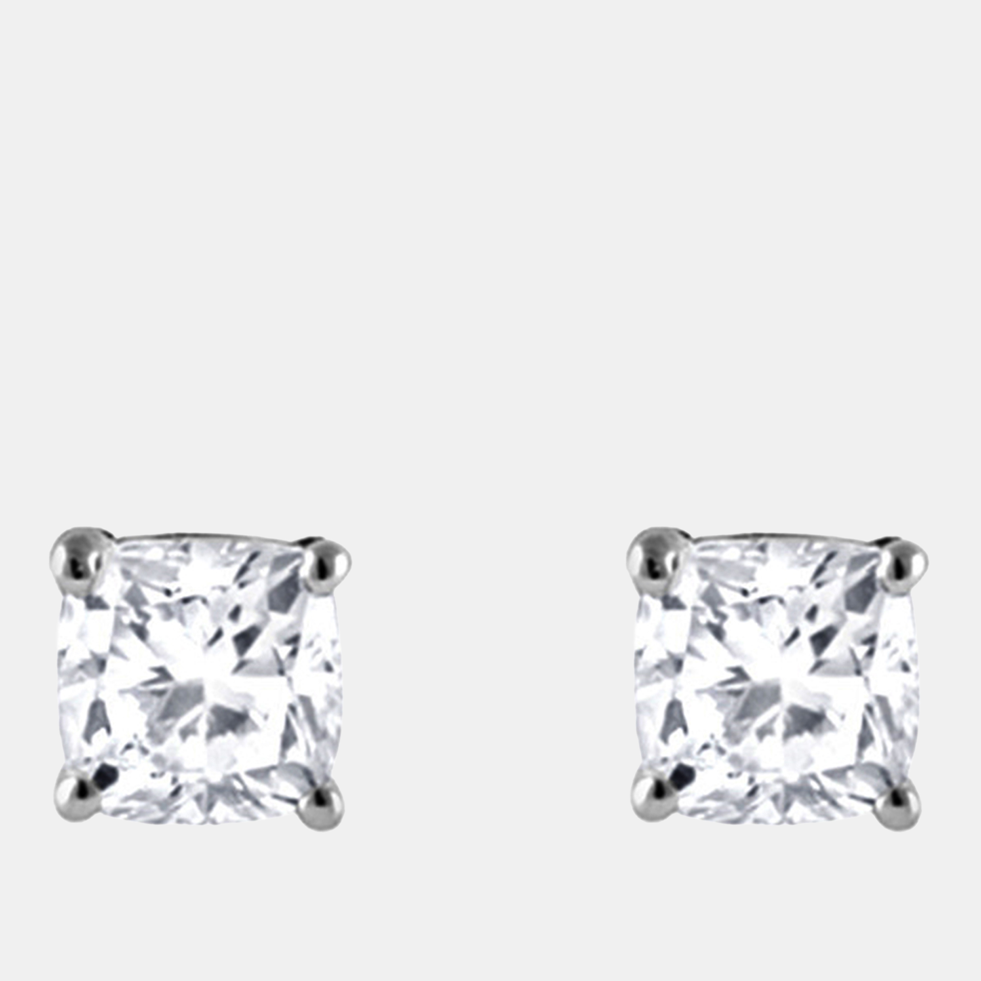 0.95ct 14k White Gold Lab Grown Diamond Basic Stud Earring, Earrings - Luxury Closet
