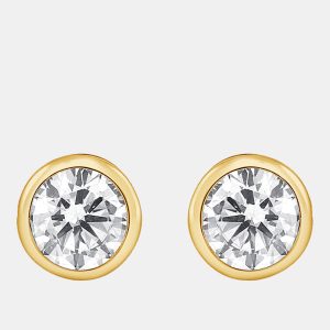 0.95ct 14k Yellow Gold Lab Grown Diamond Basic Stud Earring, Earrings - Luxury Closet