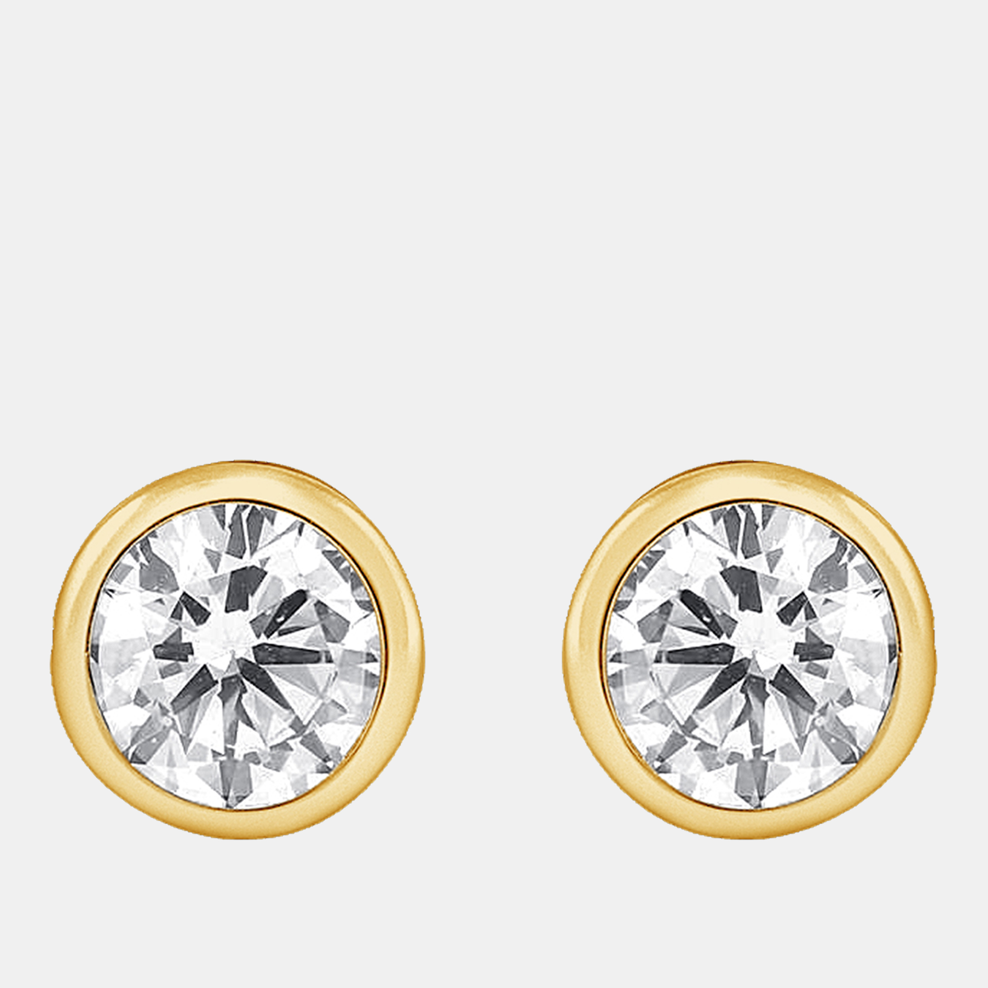 0.95ct 14k Yellow Gold Lab Grown Diamond Basic Stud Earring, Earrings - Luxury Closet