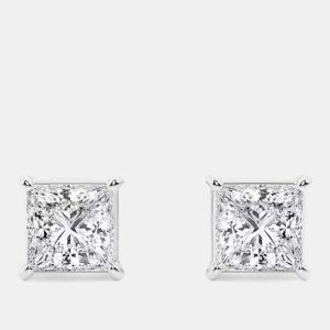1ct 14k White Gold Lab Grown Diamond Basic Stud Earring, Earrings - Luxury Closet