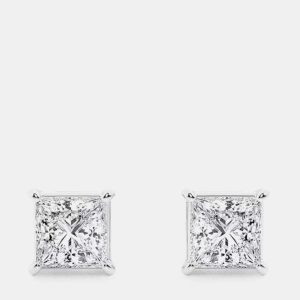 1.2ct 14k White Gold Lab Grown Diamond Basic Stud Earring, Earrings - Luxury Closet