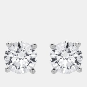 1.5ct 14k White Gold Lab Grown Diamond Basic Stud Earring, Earrings - Luxury Closet