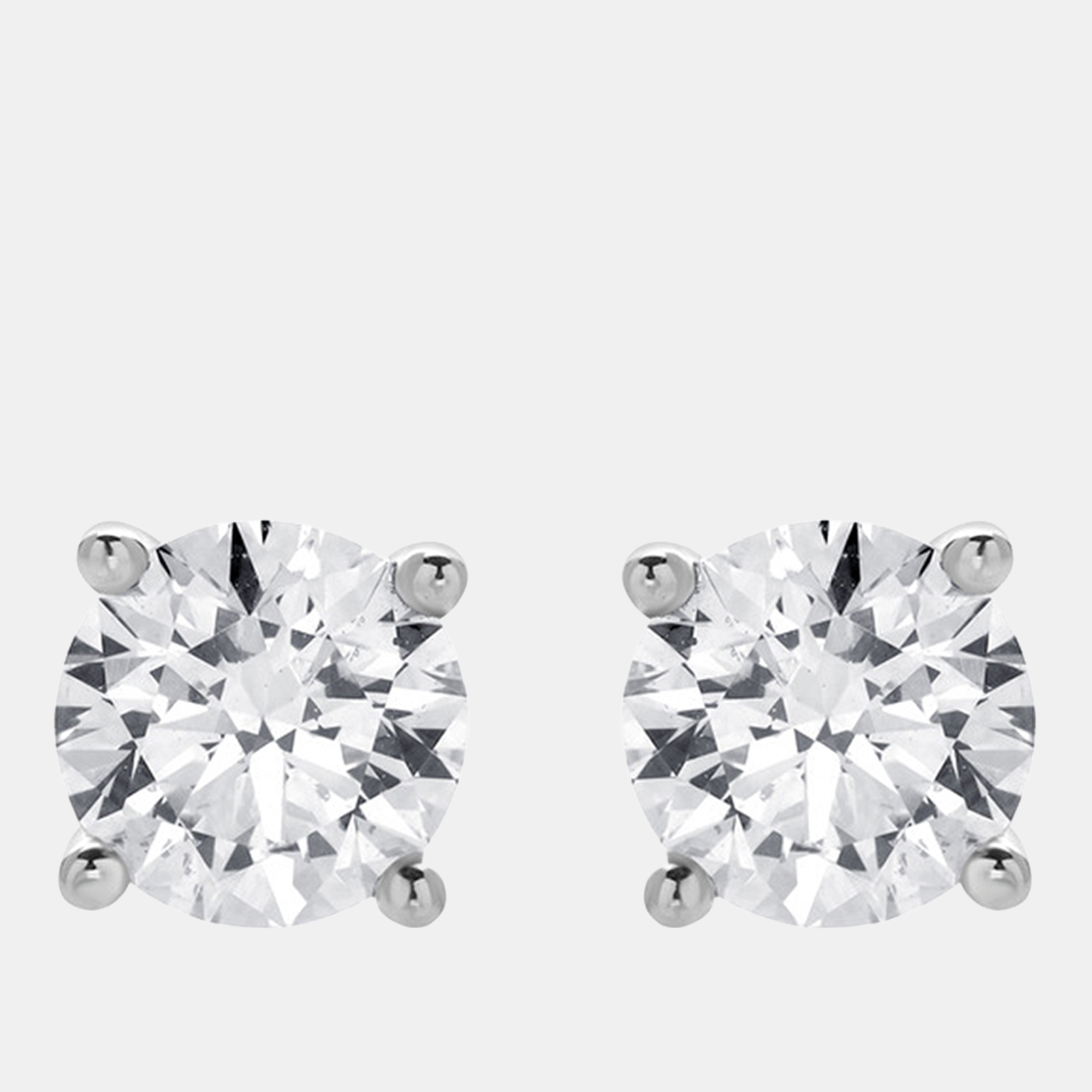 1.5ct 14k White Gold Lab Grown Diamond Basic Stud Earring, Earrings - Luxury Closet