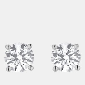 1.95ct 14k White Gold Lab Grown Diamond Basic Stud Earring, Earrings - Luxury Closet