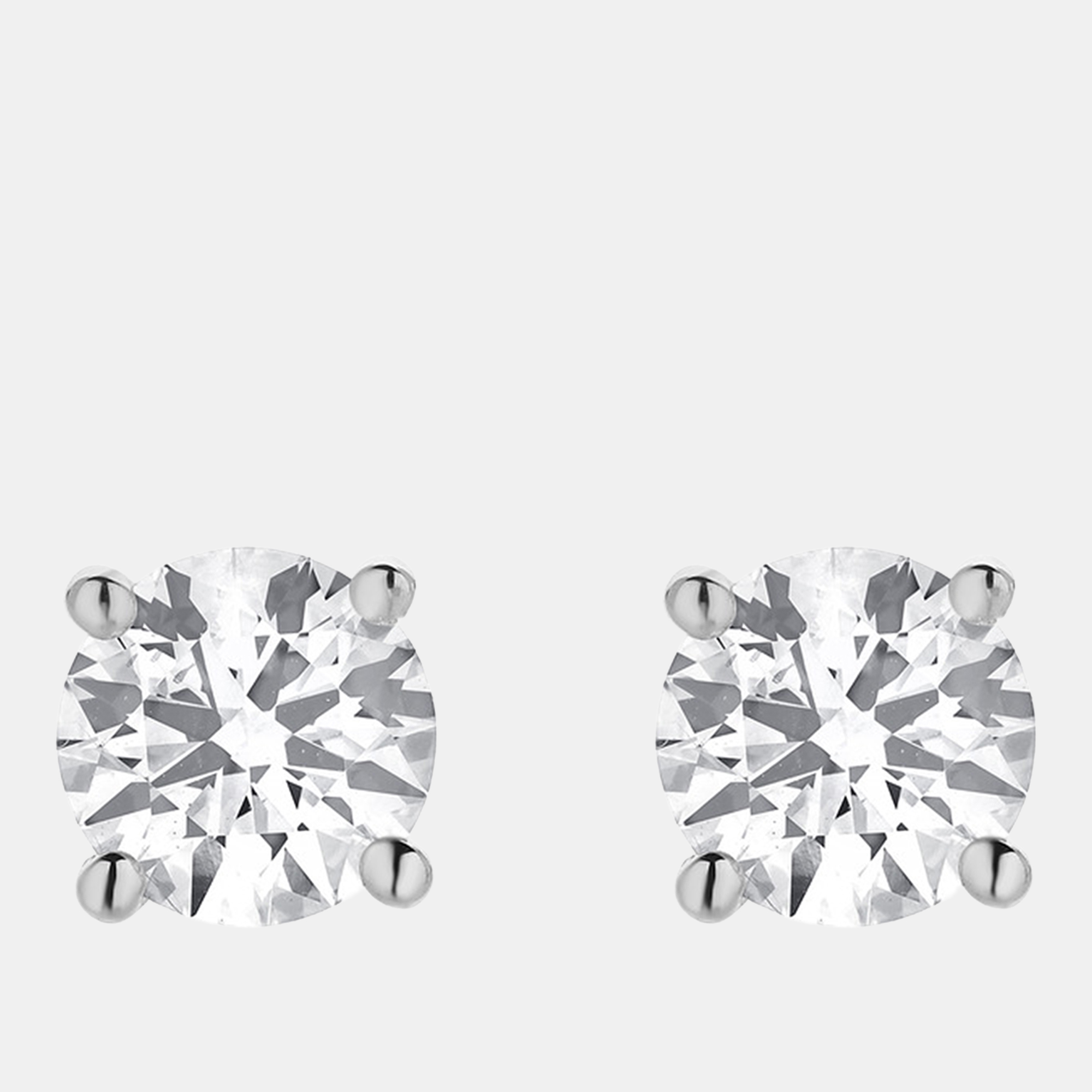 1.95ct 14k White Gold Lab Grown Diamond Basic Stud Earring, Earrings - Luxury Closet