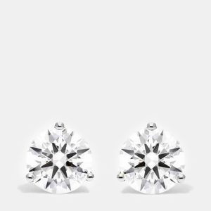 2ct 14k White Gold Lab Grown Diamond Martini Stud Earring, Earrings - Luxury Closet
