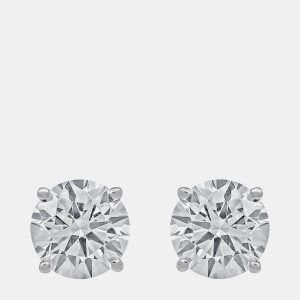 4ct 14k White Gold Lab Grown Diamond Basic Stud Earring, Earrings - Luxury Closet