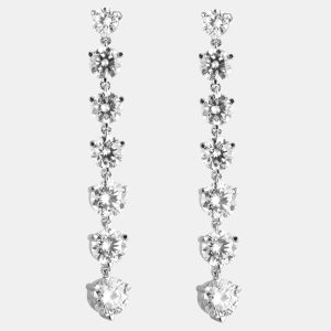 5.95ct 14k White Gold Lab Grown Diamond Fashion Earring, Earrings - Luxury Closet