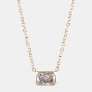 0.45ct 14k Yellow Gold Lab Grown Diamond Solitaire Pendant, Necklaces - Luxury Closet