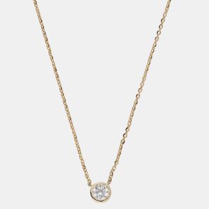 0.5ct 14k Yellow Gold Lab Grown Diamond Solitaire Pendant, Necklaces - Luxury Closet