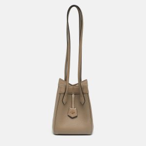 Fendi Grey Leather Mini Origami Tote, Tote Handbags - Luxury Closet