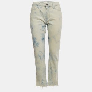 Frame Blue Denim Washed Skinny Le High Straight S/Waist 27", Jeans - Luxury Closet