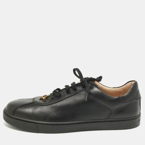 Gianvito Rossi Black Leather Ribbon Low Top Sneakers Size 37, Athletic Shoes & Sneakers - Luxury Closet