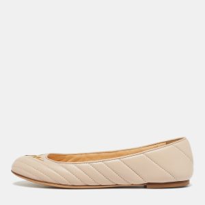 Giuseppe Zanotti Pink Quilted Leather Ballet Flats Size 40, Flats - Luxury Closet