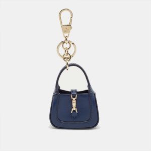 Gucci Blue Leather Jackie 1961 Keychain, Luggage Accessories - Luxury Closet