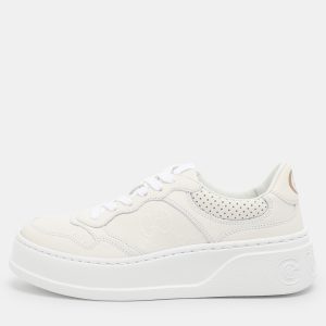 Gucci White Leather Chunky B Low Top Sneakers Size 37, Athletic Shoes & Sneakers - Luxury Closet