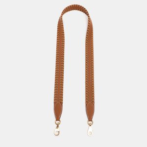 Herm&egrave;s Gold/S&eacute;same Epsome Leather Tressage Bag Strap, Luggage Accessories - Luxury Closet