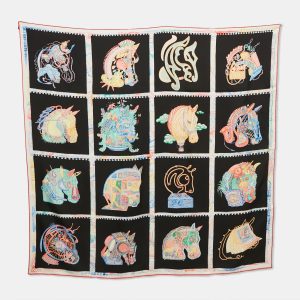 Herm&egrave;s Multicolor Chevaloscope Silk Scarf, Scarves & Shawls - Luxury Closet