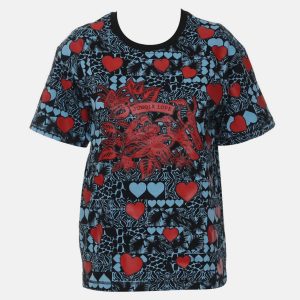 Hermes Blue Printed T-Shirt Size S, Shirts & Tops - Luxury Closet
