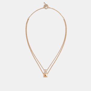 Hermes Clou d'H Pendant 38 Rose Gold Necklace, Necklaces - Luxury Closet