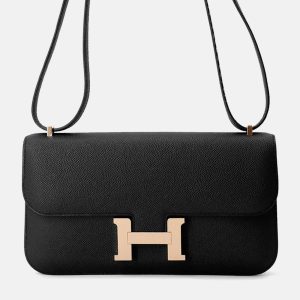 Hermes Constance Elan Black Epsom Bag, Handbags - Luxury Closet