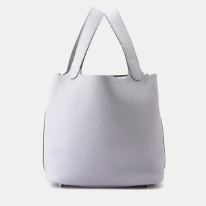 Hermes Picotin Lock MM Green Pantan Taurillon Clemence Bag, Tote Handbags - Luxury Closet