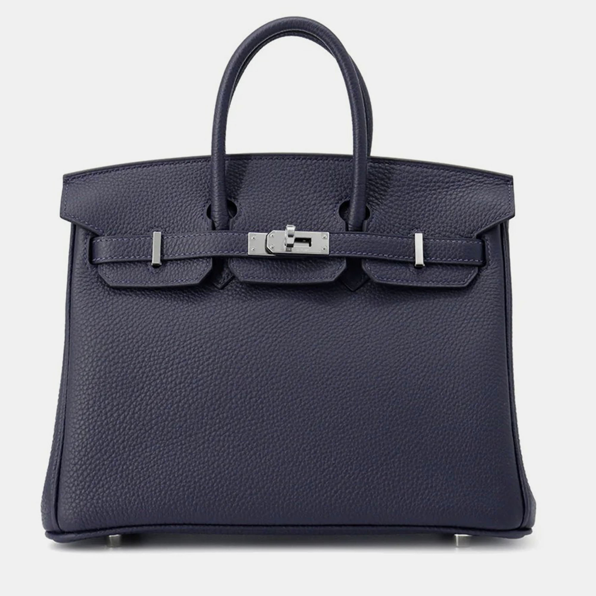 Hermes Birkin Blue Nuit Togo Leather Size 25, Tote Handbags - Luxury Closet