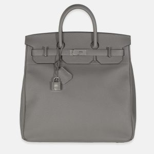 Hermes  Birkin HAC 40 Gris Meyer Togo Bag, Tote Handbags - Luxury Closet