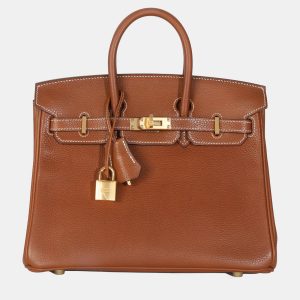 Hermes  Birkin 25  Fauve Barenia Bag, Tote Handbags - Luxury Closet