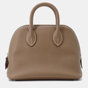 Hermes Bolide 1923 Etoupe Evercolor Size Mini, Satchels - Luxury Closet
