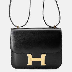 Hermes Constance3 Miroir Black Box Calf Leather Mini, Handbags - Luxury Closet