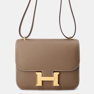 Hermes Constance 3 Size Mini Miroir Etoupe Epsom  Bag, Handbags - Luxury Closet