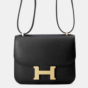 Hermes Constance3 Size Mini Miroir Black Epsom  Bag, Handbags - Luxury Closet