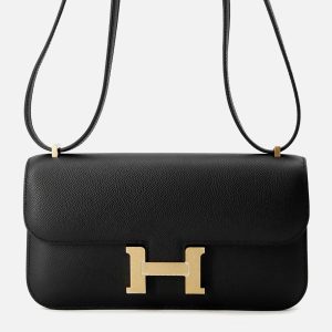 Hermes Constance Elan Black Epsom, Handbags - Luxury Closet