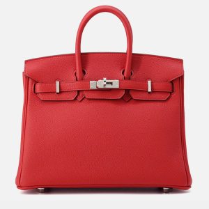 Hermes Birkin Rouge Ladue Togo Leather Size 25, Tote Handbags - Luxury Closet