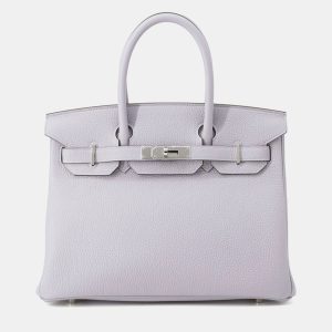 Hermes Birkin  Size 30 Green Pantan Togo Leather Bag, Tote Handbags - Luxury Closet
