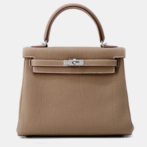 Hermes Kelly Retourne Etoupe Togo Leather Size 25, Satchels - Luxury Closet