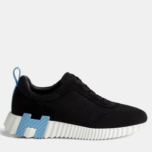 Hermes Bouncing Sneakers Size 37 Noir Mesh/Suede, Athletic Shoes & Sneakers - Luxury Closet
