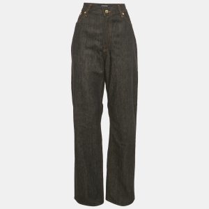 Jacquemus Navy Blue Denim Straight Fit LA Montagne Jeans S Waist 34", Jeans - Luxury Closet