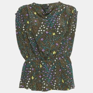 Joseph Black Silk Lionel Tellis Floral Top M, Shirts & Tops - Luxury Closet