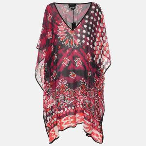 Just Cavalli Multicolor Archive Print Chiffon Kaftan Top M, Shirts & Tops - Luxury Closet