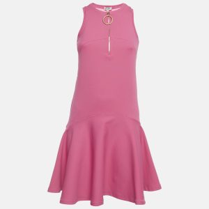 Kenzo Pink Jersey Sleeveless Flared Mini Dress XS, Dresses - Luxury Closet