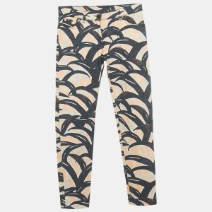 Kenzo Blue Printed Denim Skinny Jeans S Waist 28'', Jeans - Luxury Closet