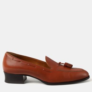 Loro Piana Serge Tassel 39 Glazed Honey Calfskin Loafer, Loafers & Slip-Ons - Luxury Closet